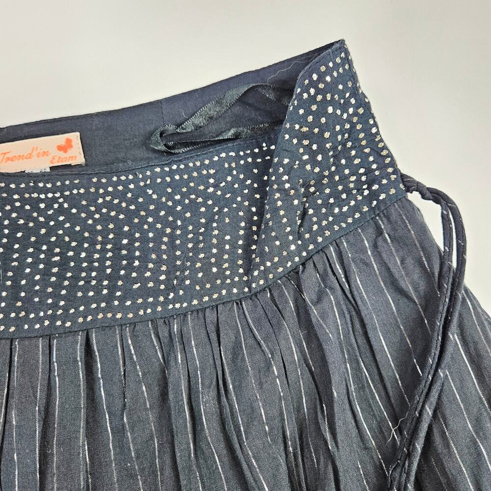 Sold - Y2k Euro Whimsygoth Skirt Fairycore Boho Flowy Cotton - Size Large - Picture 5 of 7